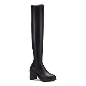 BAR III Womens Black Padded Fernn Almond Toe Block Heel Zip-Up Boots 7 M